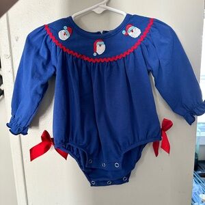 Blue and Red Kids embroidered bubble